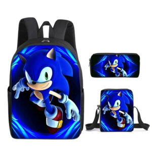 Mochila Sonic 3 piezas A4