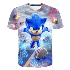 Camiseta infantil de Sonic the Hedgehog A4