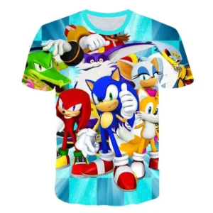 Camiseta infantil de Sonic the Hedgehog A3