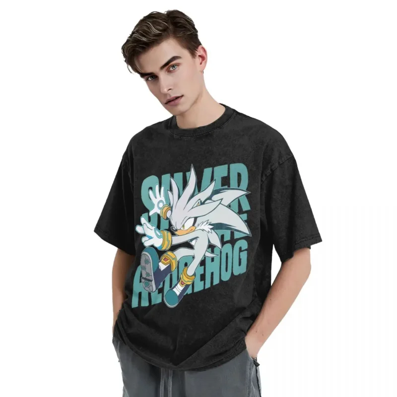 Camiseta Silver the Hedgehog A1 - Imagen 2