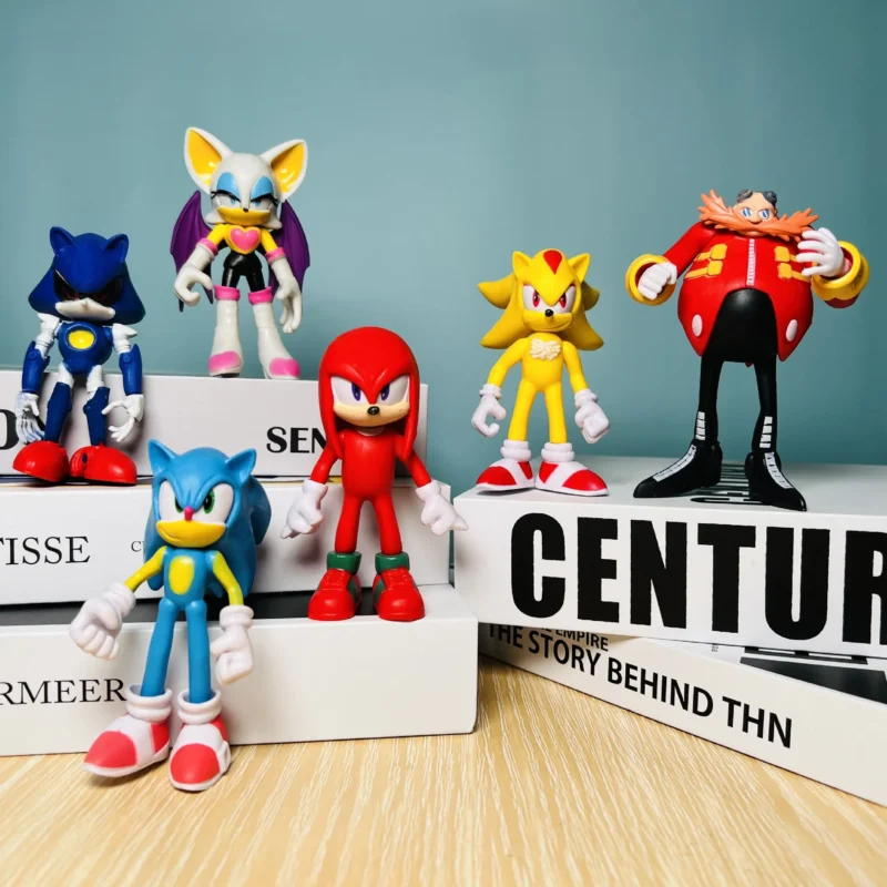Figuras Sonic Set de 6 Piezas de 11cm