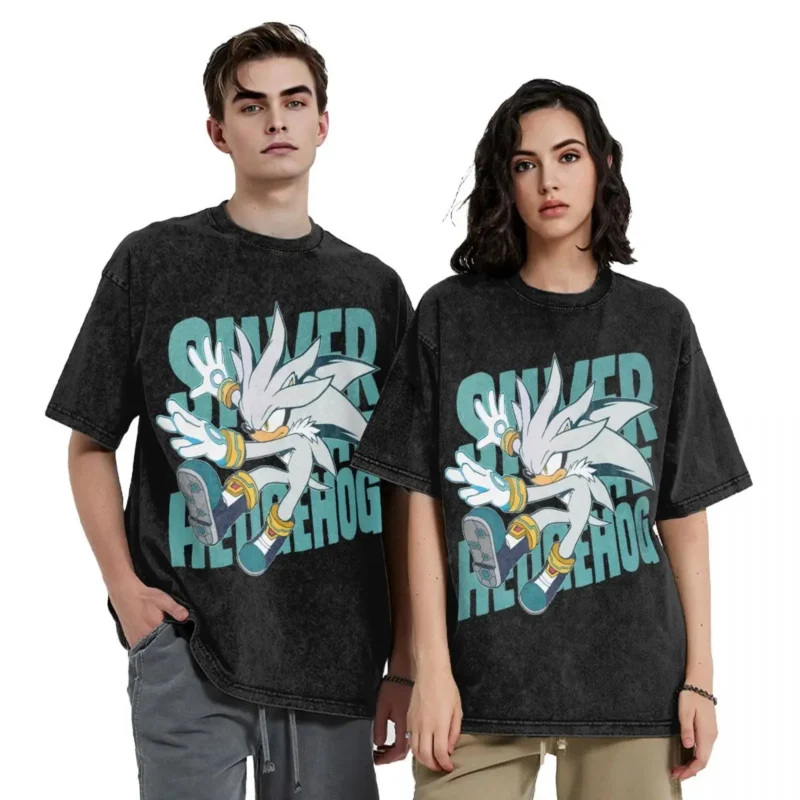 Camiseta Silver the Hedgehog A1 - Imagen 4