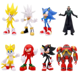 Figuras Sonic Set de 8 Piezas de 11 cm