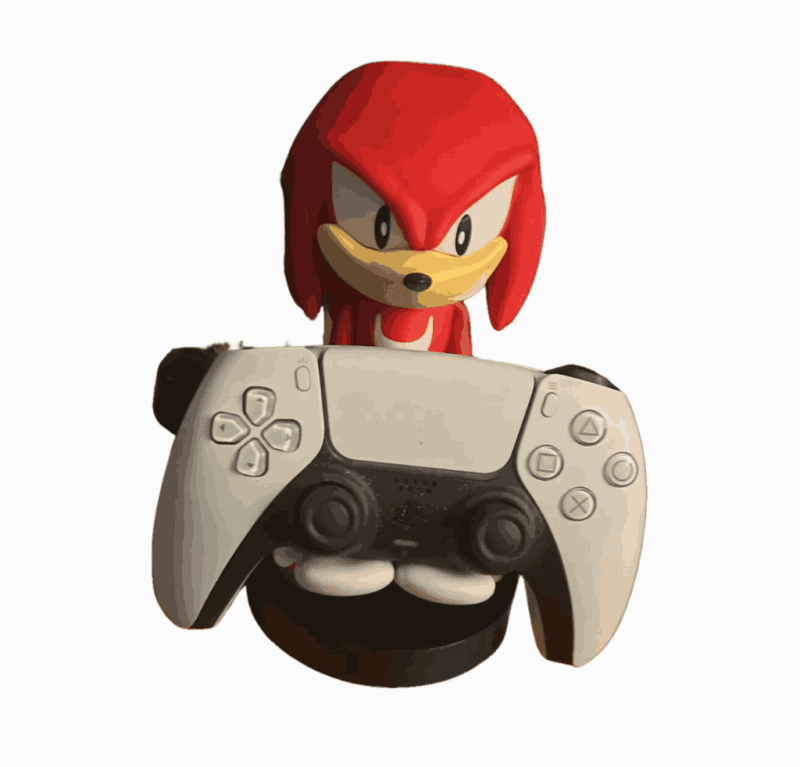 Figura Knuckles Soporte para Mando de 20cm