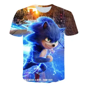 Camiseta infantil de Sonic the Hedgehog A2